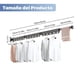 thumbnail image 2 of Ulable tendedero Plegable para Ropa Pared,Tendederos Plegable de Pared 3 Brazos,tendederos retractiles Exterior,tendedero retractil,Perchero Extensible de para Interior y Exterior, 2 of 8