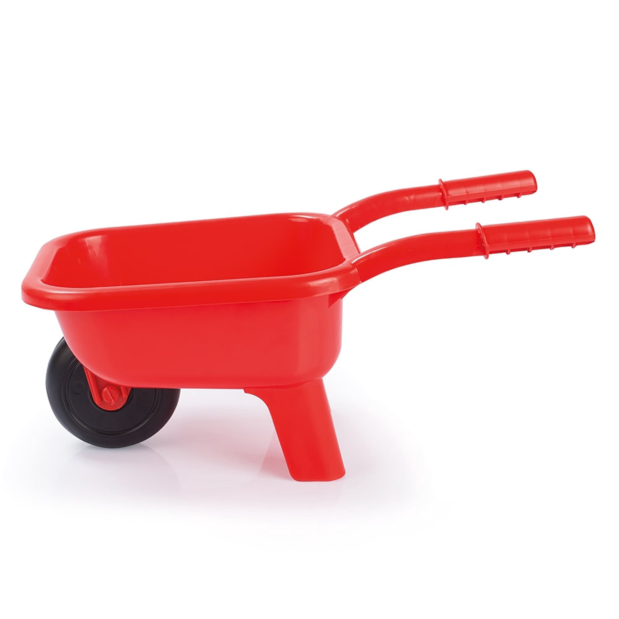 Dolu: Wheelbarrow: Red - Beach & Garden Play Toy, Indoor & Outdoor, Functional Yard Work & Transport Toy, Easy Push, Durable Plastic, Kids Ages 3+