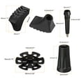 thumbnail image 2 of Uxcell Conjunto de Accesorios para Puntas de Bastones de Senderismo, Protectores de Puntas de Bastón, Reemplazo, Paquete de 10, 2 of 6