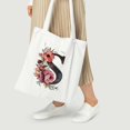 thumbnail image 4 of COMIO Floral Initial Tote Bag Gift for Women, Bridesmaid, Bachelorette Party, Bridal Shower, 4 of 4