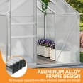 thumbnail image 4 of Uforic 6x6FT Walk-in Robust Aluminum & Polycarbonate Greenhouse with Sliding Doors, Vent Windows for Outdoor Gardens, Silver, 4 of 6