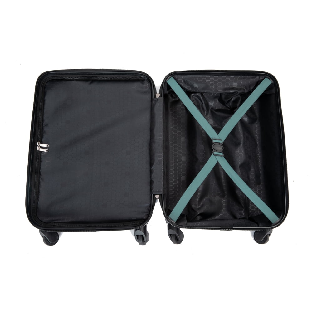 20-Inch ABS Hardside Carry On Luggage with Spinner Wheels, Lightweight Hard Shell Suitcase