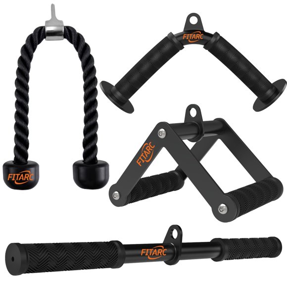 Set de accesorios para máquinas de cables Fitarc para gimnasio y entrenamientos en casa