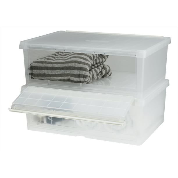 Front & Top Opening Storage Box (Pack of 6)