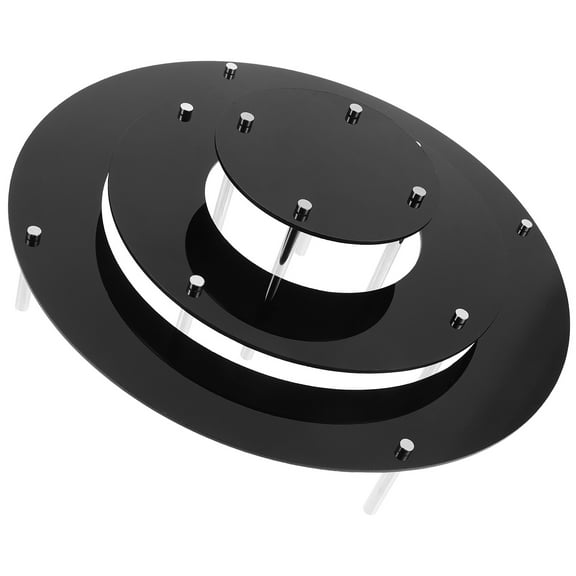 GOOHOCHY Cupcake Riser Stand Clear 1 Set 4.5x4.5x3.9in