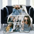 thumbnail image 4 of Personalised Blanket,Custom Blanket with Words Picture Collage Customized Blankets, Birthday Souvenir Gifts Personalized Throw Blanket for Father, Mom, Kids, Dogs, Friends or Lover 31" X 47", 4 of 6
