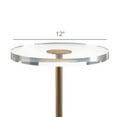 thumbnail image 2 of Round Acrylic Side Table with gold base 25"H x 12"W x 12"D , Acrylic Clear Side Table, Transparent Side Table, Round Acrylic Side Table, For Living Room, Entryway, Dining Room, Sofa Table, 2 of 3