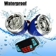thumbnail image 5 of Pair Motorcycle Handlebar Speakers Audio System - Bluetooth USB SD FM Radio MP3 Loudspeaker Hands-free Call with LCD Display, 5 of 9