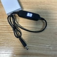 thumbnail image 6 of USB C to 5.5x2.1mm 2V-12V Adjust Voltages Power Cable for Clock Toy Fan LED, 6 of 14