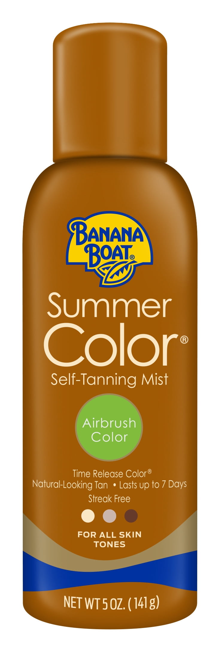 Banana Boat Summer Color Body Self-Tanner Mist, Airbrush Color, 5 oz