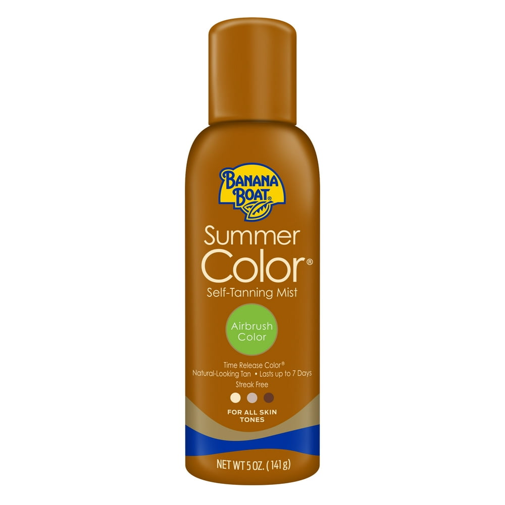 Banana Boat Summer Color Body SelfTanner Mist, Airbrush Color, 5 oz