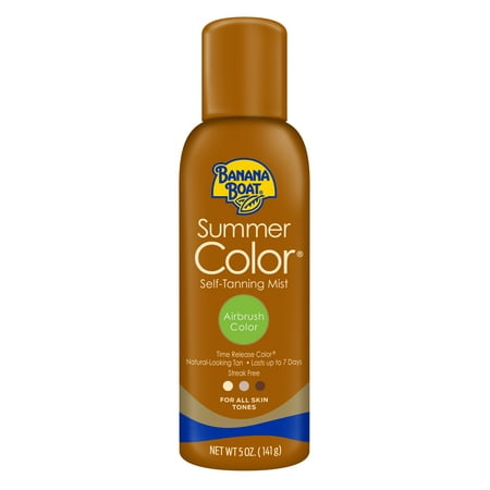 Banana Boat Summer Color Self Tanning Mist, Airbrush, 5 oz