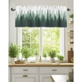 thumbnail image 6 of Green Rustic Forest Kitchen Valances for Windows Misty Pine Trees Silhouette Valance Curtains&nbsp; for Kitchen /Living Room/Bedroom/ Bathroom Decor, 54"x18 " ,Rod Pocket 1 Panel,, 6 of 7
