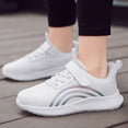 thumbnail image 2 of Quealent Toddler Glitter Tennis Shoes Slip On Boys Girls Sneakers Casual Running Shoes Woven Breathable with Soft Soled Sports Hook-Loop Outdoor Shoes White for Size 11.5, 2 of 6