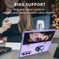 thumbnail image 3 of Nalacover Rugged Case for Samsung Galaxy Z Fold4, Slim Fit Finger Ring Holder Kickstand Magnetic Cover Compatible with Car Mount Anti-Scratches Shockproof Case for Samsung Galaxy Z Fold4,Purple, 3 of 10