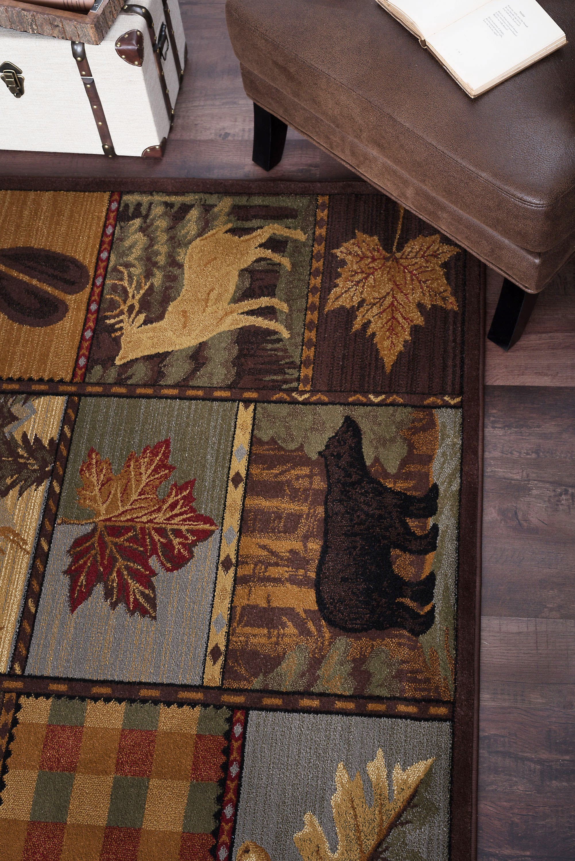 Nature Novelty 8' x 10' Multi-Color Polypropylene Indoor Area Rug