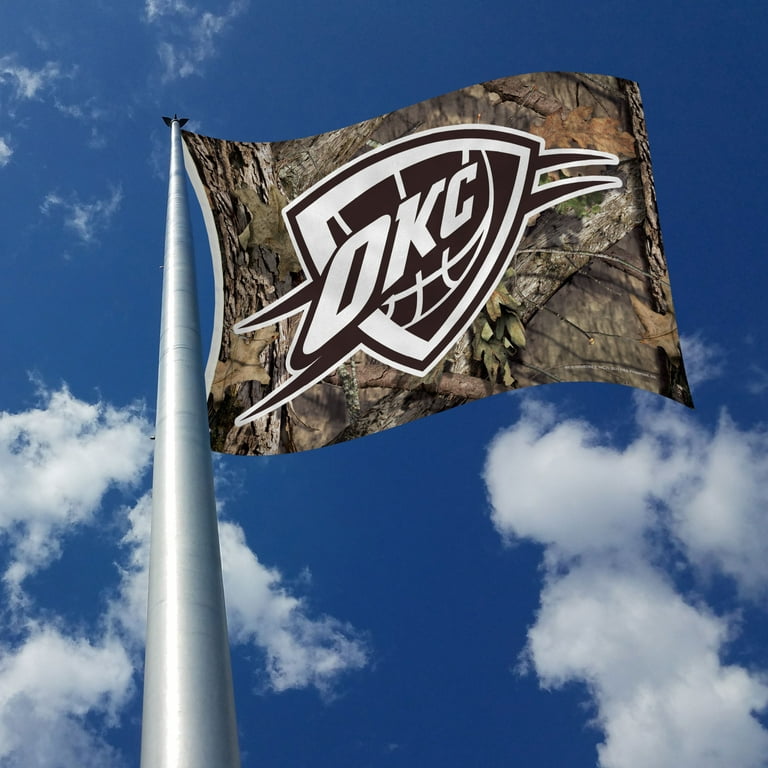  Oklahoma City Thunder Flag 3x5 Banner : Sports & Outdoors