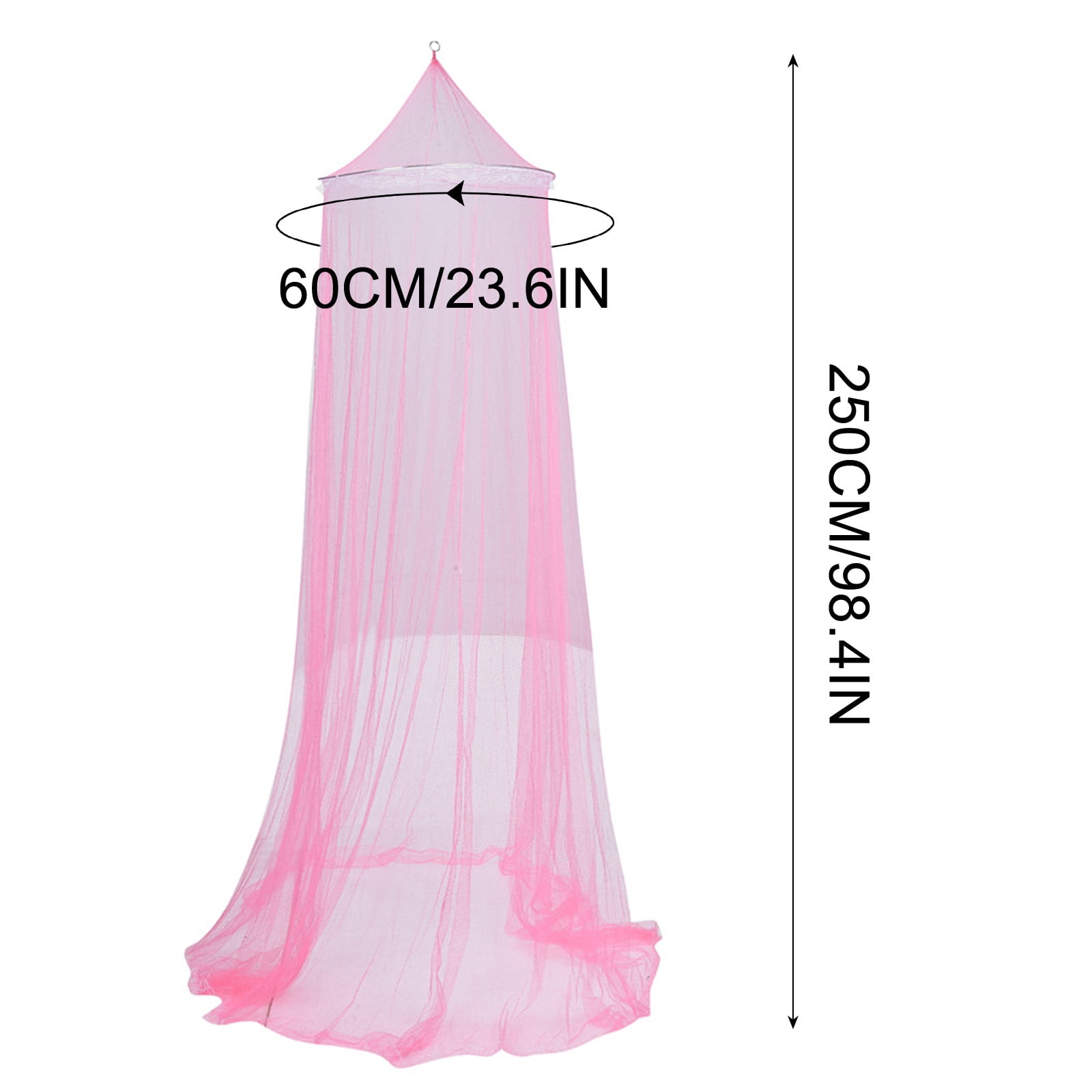 Tahtuvzn School Home Gadgets Round Lace Insect Bed Netting Curtain Dome Mosquito Net Elegant White