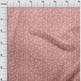 thumbnail image 2 of oneOone Cotton Poplin Pink Salmon Fabric Texture & Triangle Geometric Diy Clothing Quilting Fabric Print Fabric By Yard 56 Inch Wide, 2 of 4