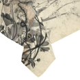 thumbnail image 3 of BSDHOME Funny, Happy Giraffe Cotton Linen Tablecloth 60x84 inches Tablecover Desk Table Cloth For Dining Room, Tea Table, Picnics, Parties, 3 of 5