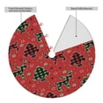 thumbnail image 4 of Faldas para árbol de Navidad a cuadros de 36 pulgadas, gruesas, para decoración navideña de invierno, para decoración rústica de Navidad, 4 of 8