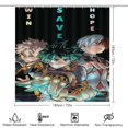 4PCS My Hero Academia Shower Curtain Set with NonSlip Rugs Toilet Lid