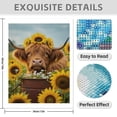 thumbnail image 3 of Diamond Art Kit for Adults, Sunflower Cow Charm Blossoms Diamond Painting for Adults Beginners, 5D DIY Diamond Art Painting Kits, Colorful Diamond Painting Craft for Home Decor 12x16, 3 of 7
