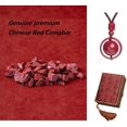 thumbnail image 3 of Collier Pendentif Cinabre Rouge Premium Feng Shui Chinois Bonne Fortune, 3 of 6
