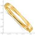 thumbnail image 3 of Auriga 14K Yellow Gold 4/16 Bypass Hinged Bangle 7 inch for Women, 3 of 5