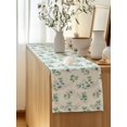 thumbnail image 5 of Table Runner 36 Inches Long for Kitchen Dining, Daisy Dresser Scarf Farmhouse, Dining Table Decorations for Wedding/Parties, Spring Floral Eucalyptus Leaves Botanical Beige 13 x 36 In, 5 of 8