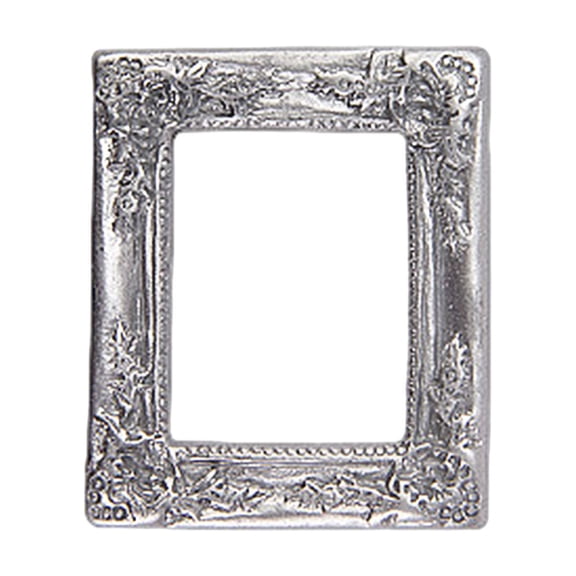 Mini House Photo Frame Storage Rack Antique Resin Photo Frame with Carved Retro Design, Versatile Decorative Gift for Home or Office
