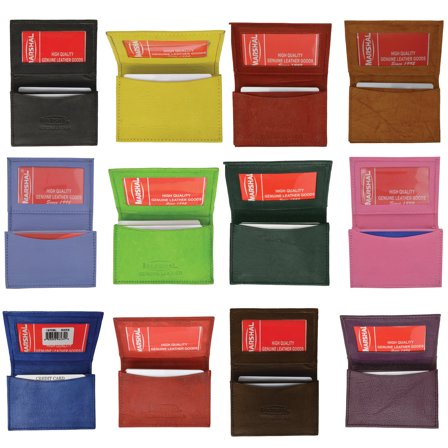 Wholesale Leather Expandable Credit Card ID Business Card Holder Wallet