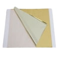thumbnail image 3 of Hojas de Oro de Imitación de 100 Piezas - Papel de Aluminio Multipropósito para Hogar, Pared, Marco, Viruela, Decoración de Muebles - Champán plata Sunnimix Lámina de hoja de oro de doble tamaño, 3 of 7