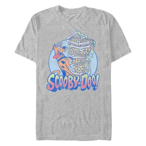 Men's Scooby Doo Neon Pizzas Graphic T-Shirt
