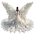 thumbnail image 2 of Special Shaped Diamond Painting Kit Without Frame, 25x25cm Angel Wing Seaside DIY Pearl Bead Art for Adults, Beginner Friendly Acrylic Gem Canvas Wall Decor, Handmade Gift for Bedroom Living Room, 2 of 8