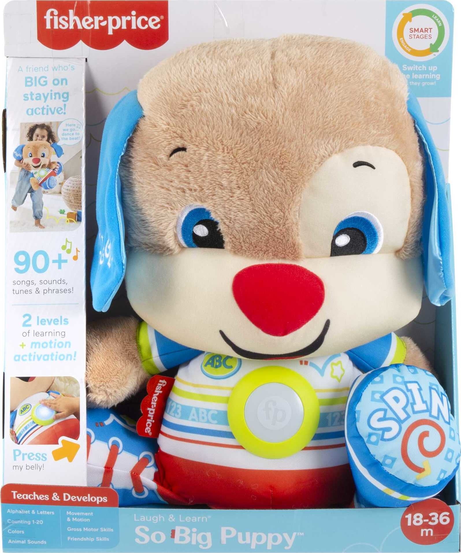 Fisher-Price Laugh & Learn So Big Puppy, Large Musical Plush 