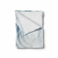 thumbnail image 2 of Geometric Soft Flannel Fleece Throw Blanket, Futuristic Digital Spirals with Dimensional Line Features Vortex Inspired Print, Cozy Plush for Indoor and Outdoor Use, 50" x 70", Baby Blue, by Ambesonne, 2 of 6