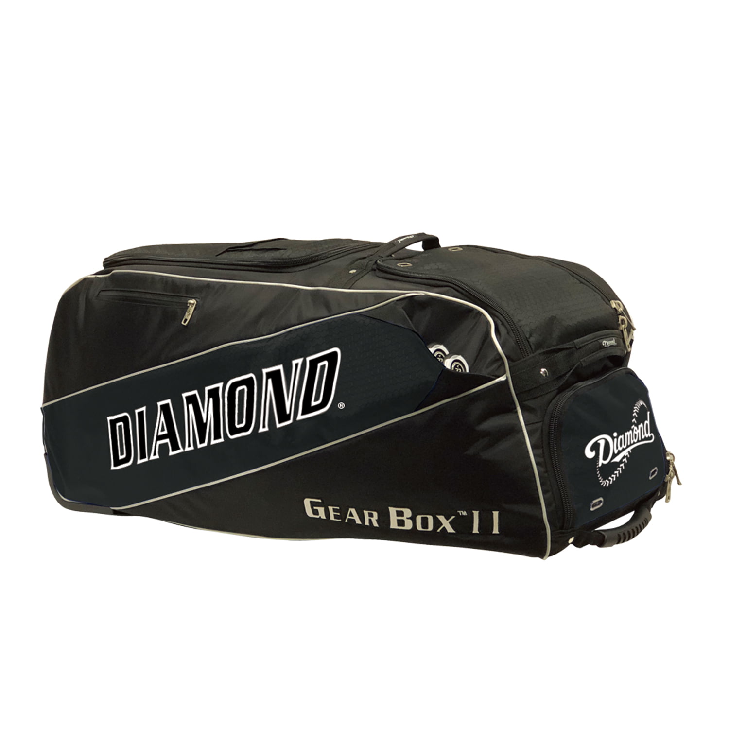 Black GBOX ll Diamond Gear Box II with Wheels Baseball/Softball 
