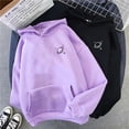 thumbnail image 3 of Sudadera Con Capucha De Terciopelo Con Estampado De Saturno Casual De Moda Para Hombres Manga Larga Para Parejas Sudaderaspangjing, 3 of 4