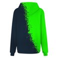 thumbnail image 5 of Ashirexll Womens Long Sleeve Tops, Womens Hoodies Pullover, Fall and Winter Gradient Print Hooded Long Sleeve Pocket Sweatshirt, 5 of 5