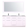 thumbnail image 3 of Design Element Moscony 72" Double Sink Bathroom Vanity Set in White with White Sparkling Quartz Countertop, 3 of 4