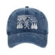 thumbnail image 1 of Gorra divertida ajustable lavada y bordada para hombre y mujer, gorra de béisbol bordada, color negro, talla única, 1 of 4