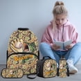 thumbnail image 2 of Bulopur Baseball Bass Camo Kids Backpack Set 4 Pcs Stain Resistant Sporty Kids Bookbag with Lunch Bag, Pencil Case and Water Bottle Cover for Fishing Baseball Fans Grade 1-6, 2 of 8