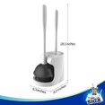 thumbnail image 3 of MR. SIGA Toilet Plunger and Bowl Brush Combo, White, 1 Set, 3 of 9