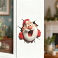 thumbnail image 5 of Santa Breaking Through Wall Sticker - 11.4Inch Christmas Decal, 3D Peel and Stick Wall Art for Holiday Home Decor, 5 of 9