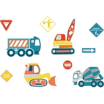 WallPops! Construction Zone Wall Decals Art Kit- Child