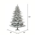 thumbnail image 2 of Vickerman 9' x 66" Flocked Kiana Full Artificial Christmas Tree, Unlit - Snow Covered Faux Tree - Seasonal Indoor Home Decor, 2 of 2