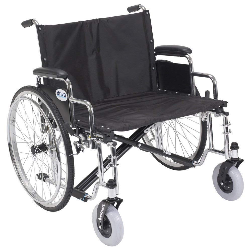 Drive Medical Sentra EC Heavy Duty Extra Wide Wheelchair Detachable