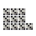 thumbnail image 2 of 10 Pack Peel and Stick Backsplash Tiles 3D Wall Tiles Stickers for Kitchen Bathroom, 3.94", Gray, 2 of 7