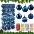 thumbnail image 1 of 36 piezas Boules de Noël Décorations d'arbre de Noël Boules de Noël en Plastique 6 estilos Adornos Suspensión Boules Décoratives Scintillantes pour Noël, Mariages, Festivals,, 1 of 5